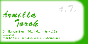 armilla torok business card